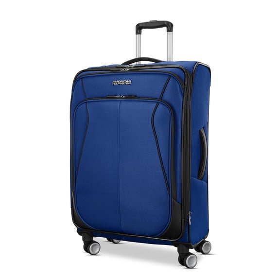 American Tourister 4 Kix 3.0 Softside Medium Checked Spinner Suitcase - Sapphire Blue