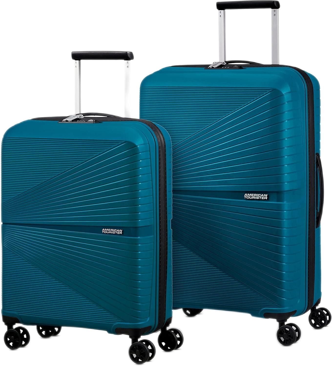 Valigia Cabina Ruote 360 Valigia Bagaglio A Mano American Tourister Airconic 55cm Spinner Suitcase In Deep Ocean Trolley American Tourister 55x40x20 - 8