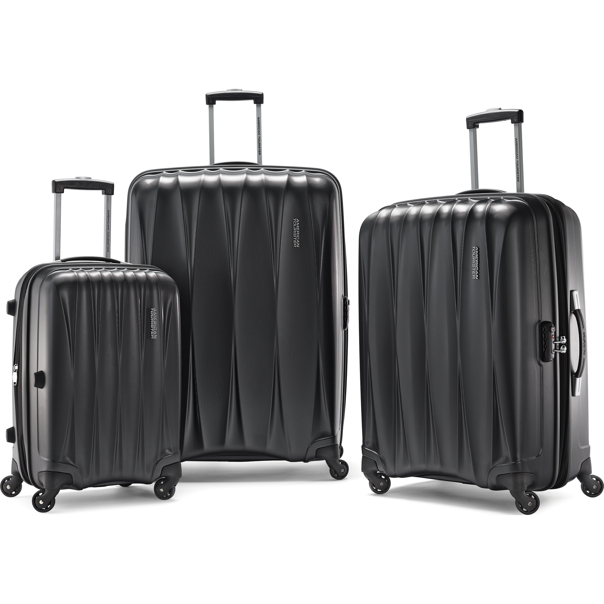 American Tourister Arona Premium Hardside Spinner 3Pcs Luggage Set 20" 25" 29" (Charcoal) - image 1 of 10