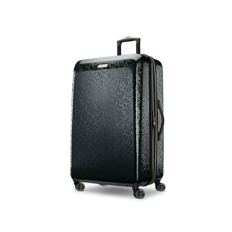 American Tourister Vital Hardside Large Checked Spinner Suitcase - Blackout