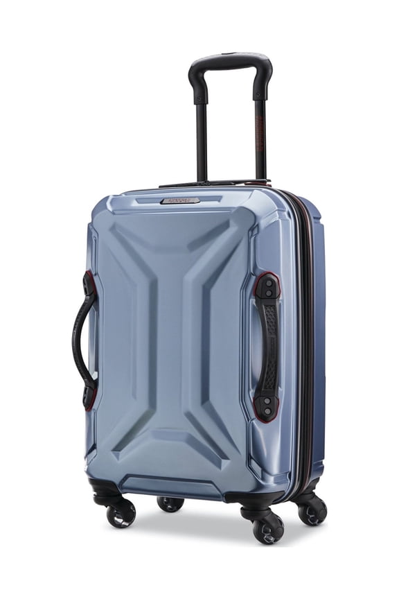 Cargo Max 21" Hardside Durable Carry-on Spinner Luggage with Divider Pockets, Slate Blue