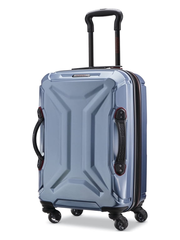Cargo Max 21" Hardside Durable Carry-on Spinner Luggage with Divider Pockets, Slate Blue