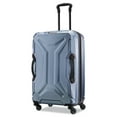 thumbnail interactive-video image 1 of American Tourister Cargo Max 25" Hardside Durable Medium Checked Spinner Luggage with Divider Pockets, Slate Blue, 1 of 8