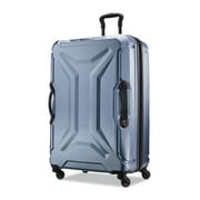 American Tourister Cargo Max 28 Hardside Durable Large Checked Spinner Luggage with Divider Pockets, Slate Blue