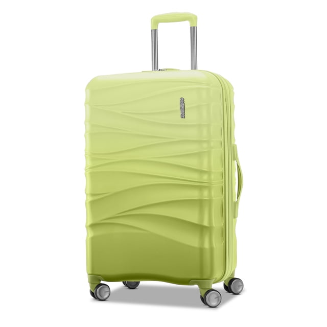 American Tourister Cascade 24-Inch Checked Hardside Luggage with Spinner Wheels - Frozen Matcha