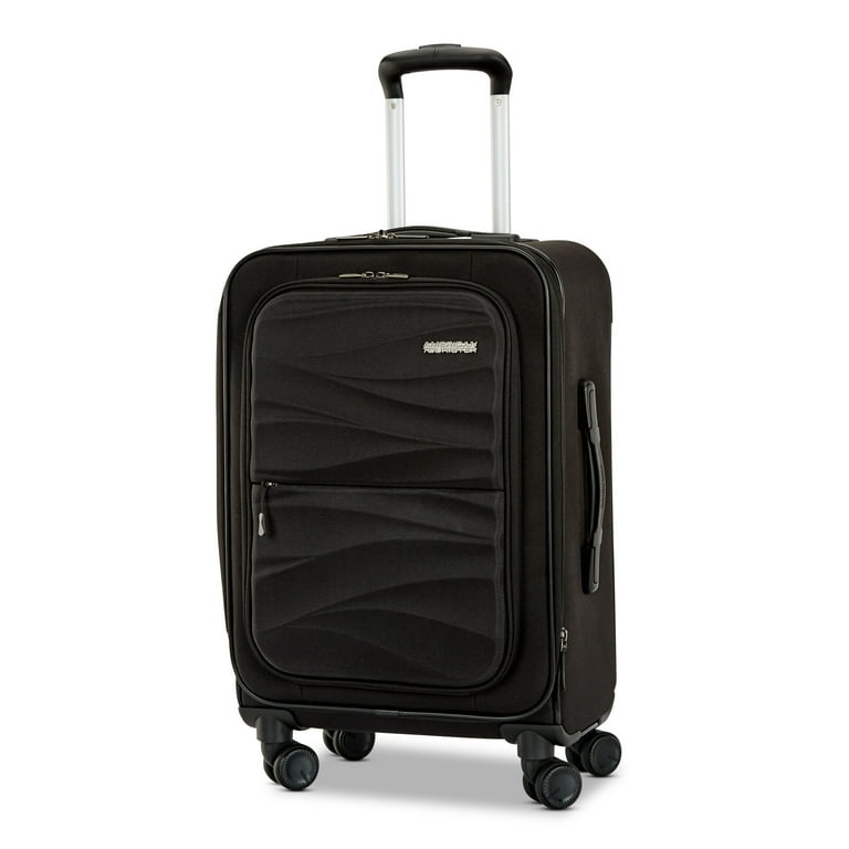sjæl knus Shetland American Tourister Cascade Softside 20" Carry-on Spinner Luggage, Jet Black  - Walmart.com