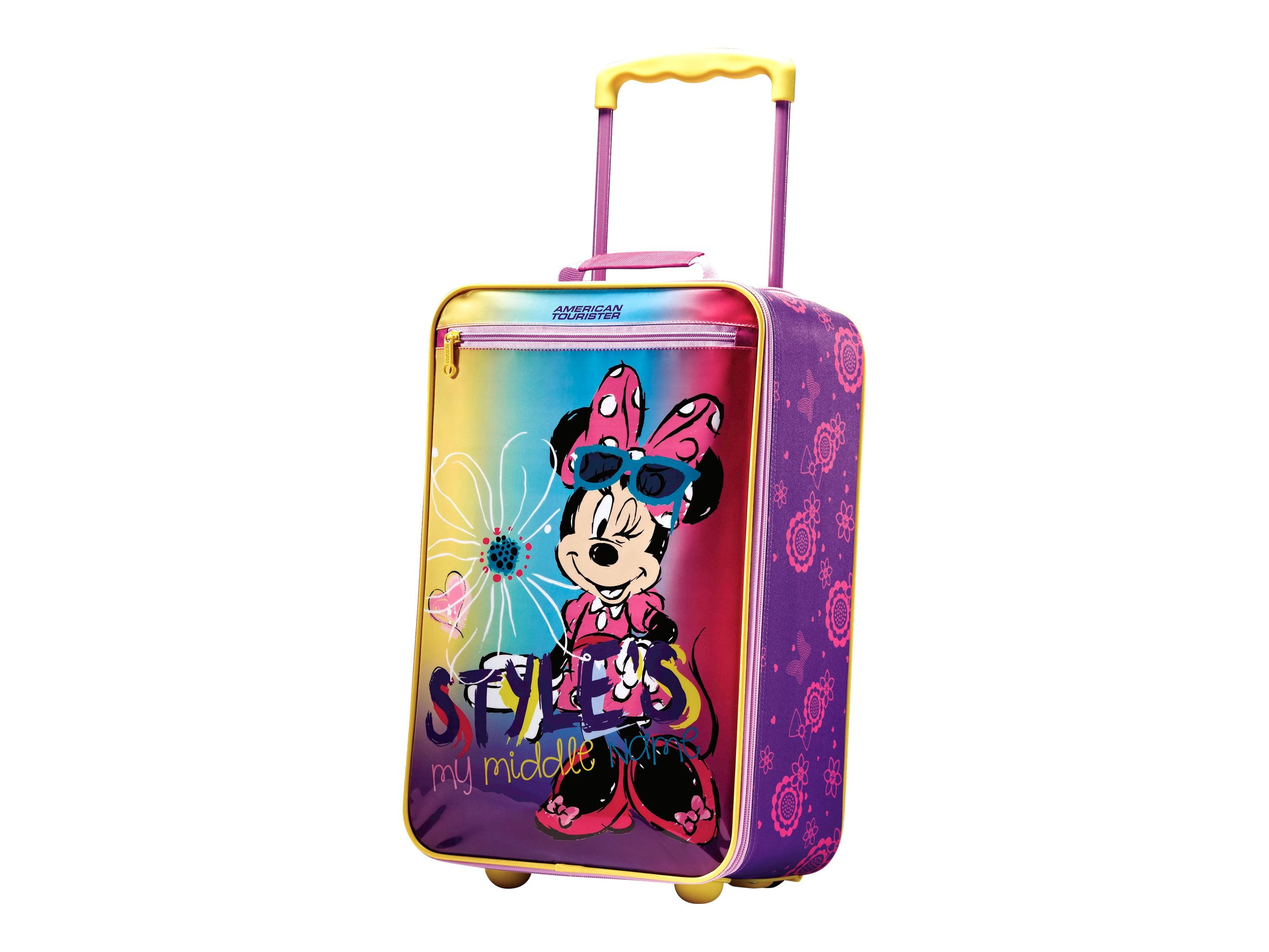 mouse polka - Disney - dot in vinyl Upright - American polyester, 18.11 minnie Tourister