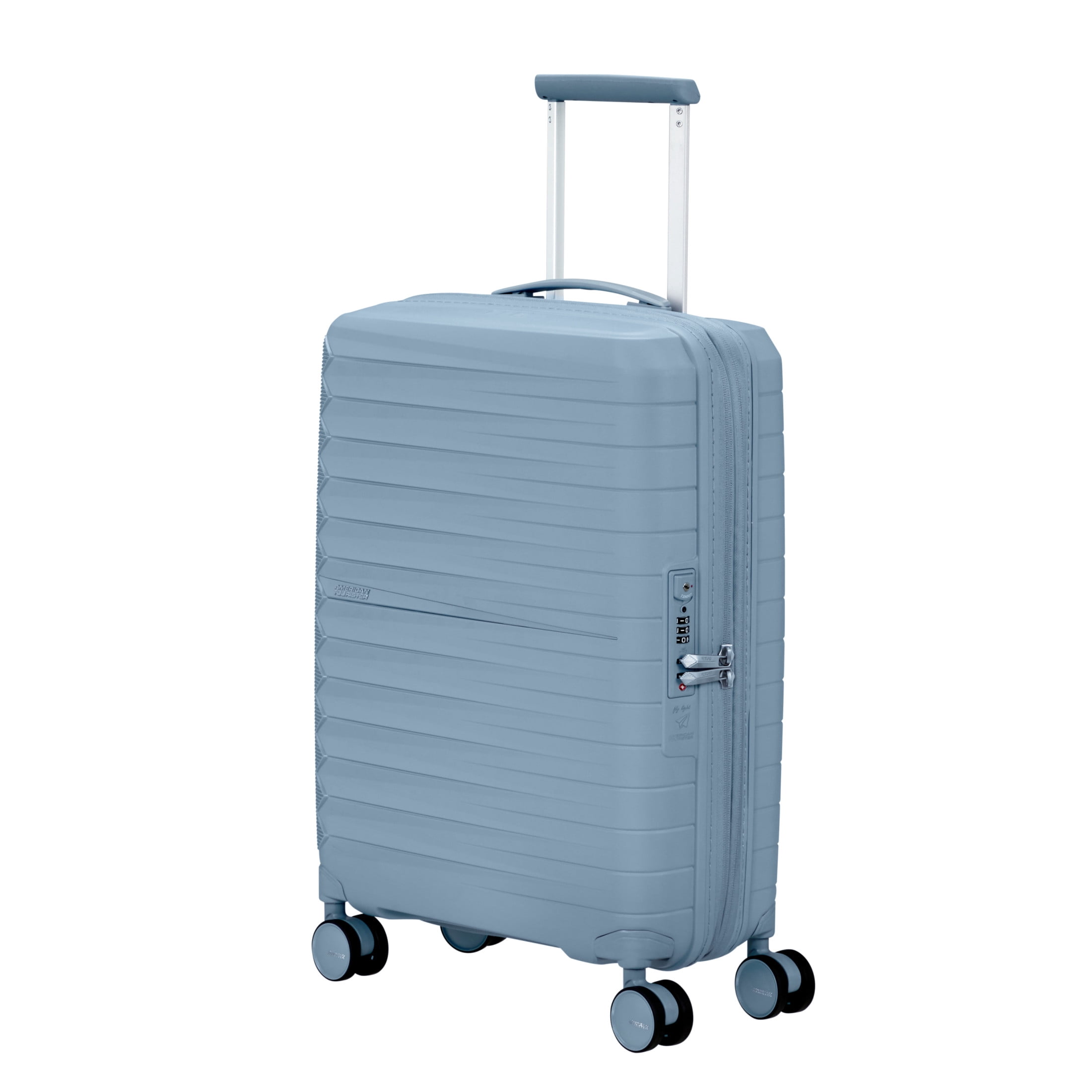 American Tourister Fastforward Hardside Carry On Suitcase with Spinner Wheels - Steel Blue