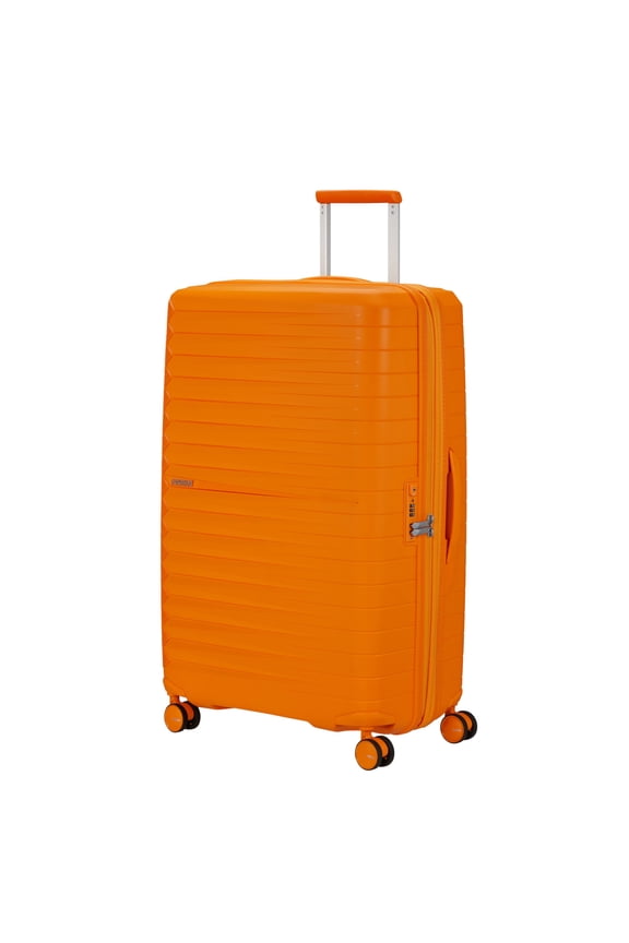 Fastforward Hardside Large Checked Suitcase with Spinner Wheels - Radiant Orange