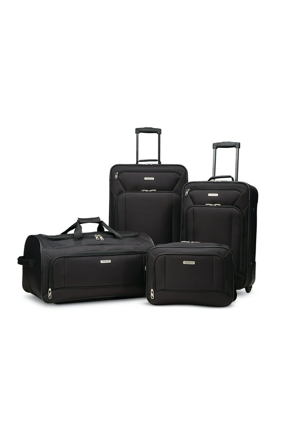 Fieldbrook XLT 4-Piece Luggage Set - Black