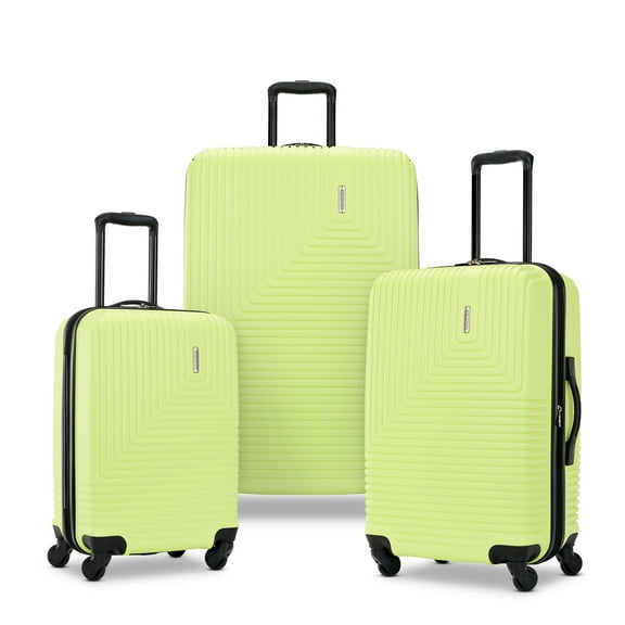 American Tourister Groove 3PC Set Hardside Spinner Luggage SP20/24/28 Celery Green