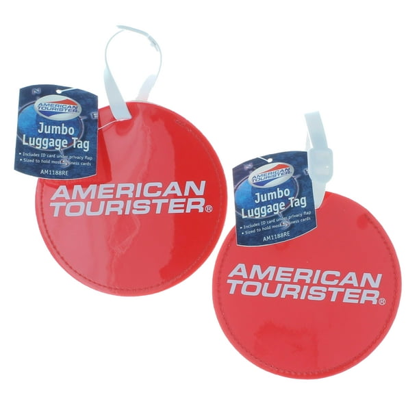 American tourister round suitcase top