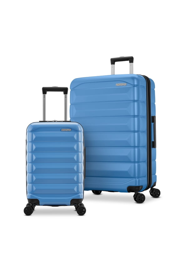 Kontour Hardside Expandable Spinner Luggage Set with Divider Pockets - Cornflower Blue