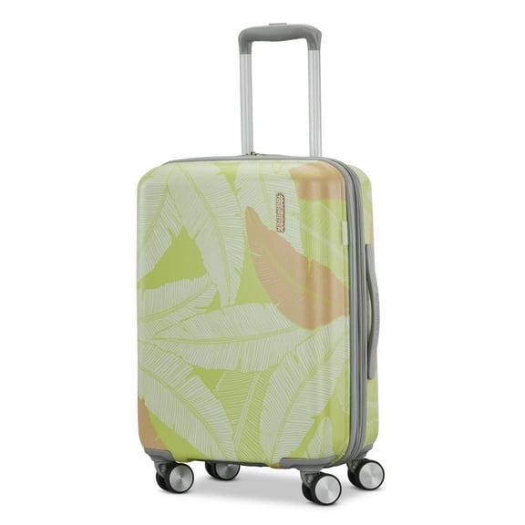 American Tourister Moonlight II 20-Inch Carry On Luggage with Spinner Wheels - Palm Print