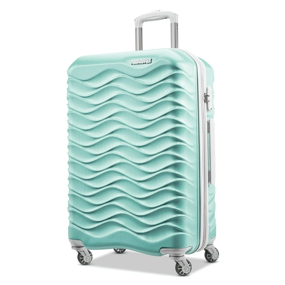 American Tourister Pirouette NXT Hardside Large Checked Luggage with Spinner Wheels - Mint