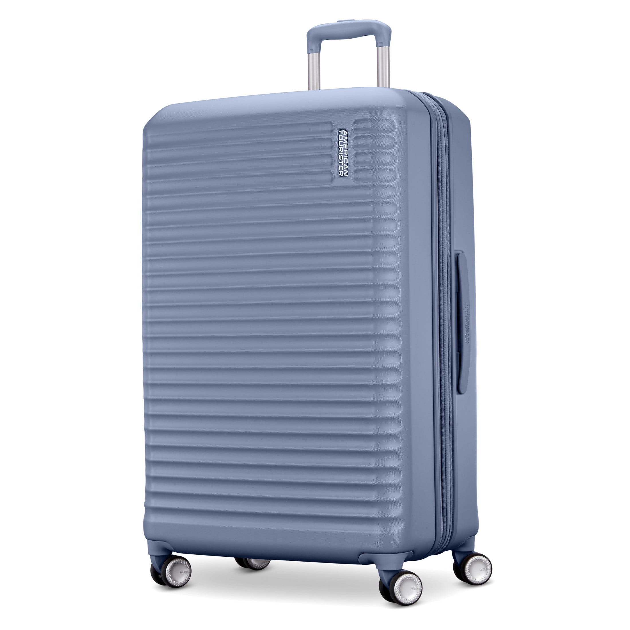 Valise American Tourister Astrobeam Spinner L 77cm - Extensible 97/110L - Bleu Icy Aqua - Roulettes Doubles Et Serrure TSA