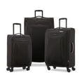 thumbnail interactive-video image 1 of American Tourister X-Lite 3-Piece Luggage Set with Spinner Wheels - Black, 1 of 11