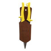 American Tradesman 635BN - Top Grain Brown Leather Aviation Snip Holder Tool Pouch