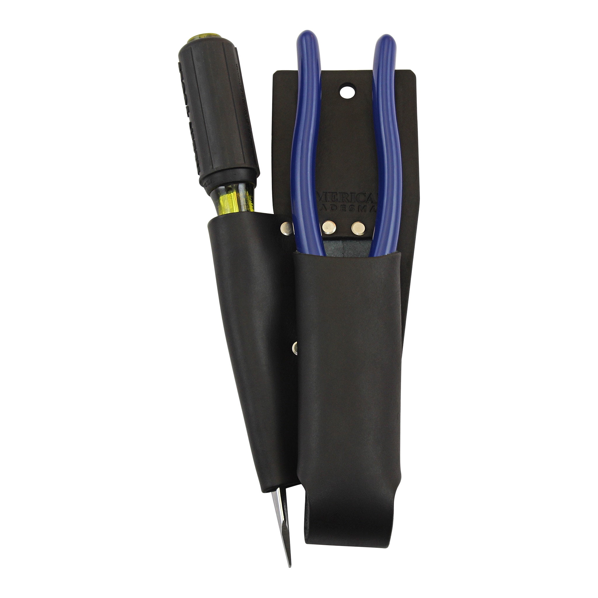 American Tradesman 714BK Top Grain Black Leather Lineman's Pliers and