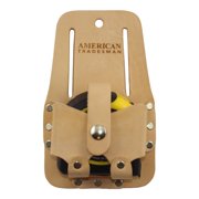 American Tradesman 855 - Extra Wide Top Grain Leather Tape Measure Holder Tool Pouch