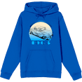 thumbnail image 1 of American Traditional 1963 Classic Car Adult Blue Long Sleeve Hoodie-XL, 1 of 3