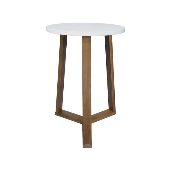 American Trails Aesthetic Tripod Round Side Table with Solid American Hardwood Legs, Walnut