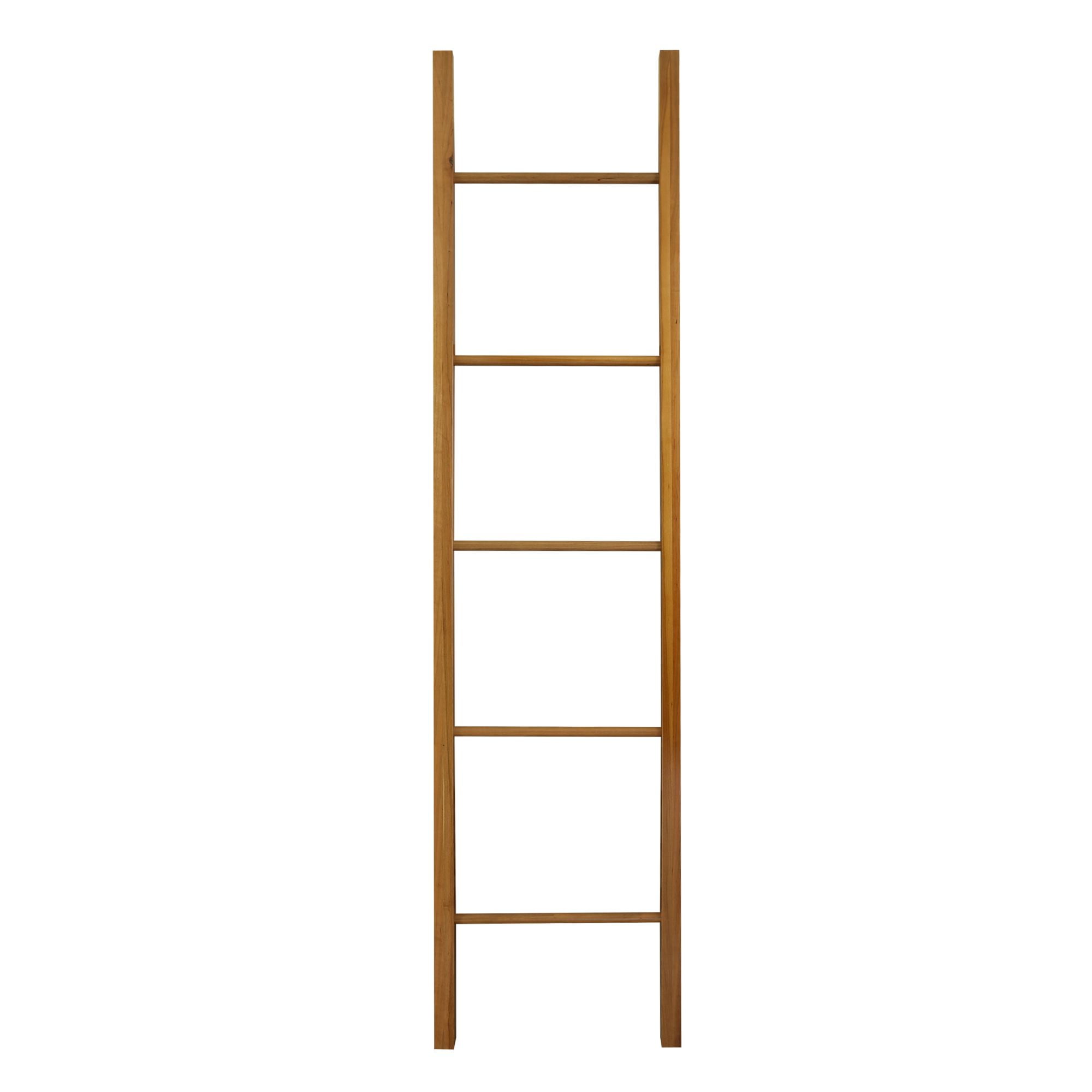 Solid American Cherry Decorative Ladder with 5 Rungs