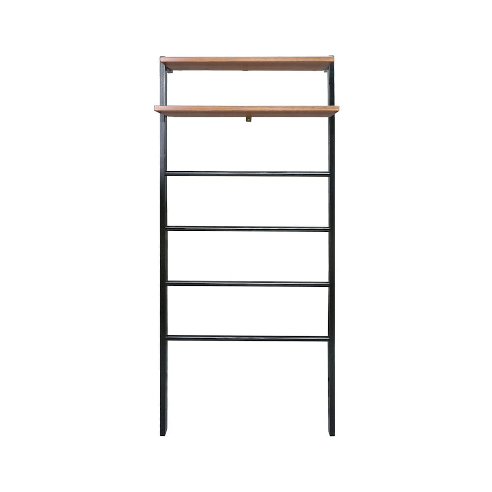 Swelt Ladder American Trails Solid Wood 6-Tier Blanket Ladder with Two Storage ...