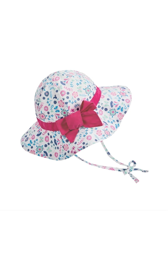 Baby Sun Hat Toddler Baby Girl Hats UPF 50+ Sun Protection Hat Summer Beach Wide Brim Bucket Caps Sunhat for Baby Girl Infant Kids Rose Red Bow L