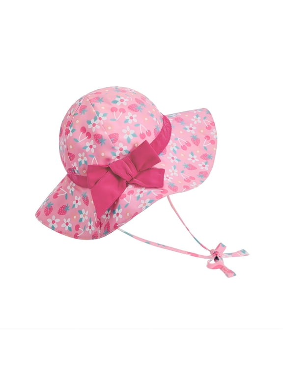 Baby Sun Hat UPF 50+ Toddler Girl Sun Protection Hats Baby Bucket Hats Wide Brim Baby Bucket Caps for Girls