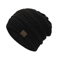 thumbnail image 1 of American Trends Womens Beanies Warm Winter Hats for Women Slouchy Unisex Beanies Soft Knit Hats Black, 1 of 6