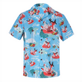 thumbnail image 1 of American Trends Hawaiian Shirt for Men Short Sleeve Button Down Shirts Beach Shirts for Men Blue L, 1 of 7