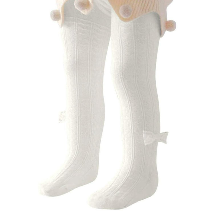 White cable 2025 knit tights baby