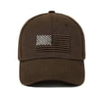 thumbnail image 1 of American Trends Baseball Cap for Men USA Flag Embroidered Baseball Hat Adjustable Golf Hat UV Protection Coffee, 1 of 7