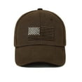thumbnail image 1 of American Trends Baseball Cap for Men USA Flag Embroidered Baseball Hat Adjustable Golf Hat UV Protection Coffee, 1 of 7