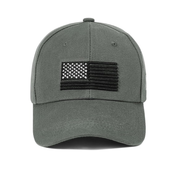 American Trends Baseball Cap for Men USA Flag Embroidered Baseball Hat Adjustable Golf Hat UV Protection Dark Grey
