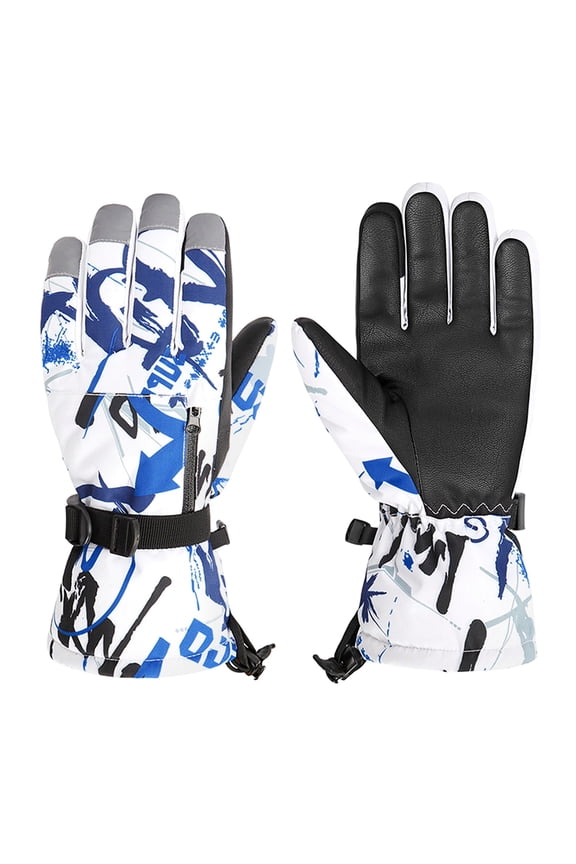 Ski Gloves Men Touchscreen Gloves Snow Gloves Women Mens Winter Waterproof Gloves Warm Windproof Gloves M