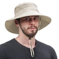 thumbnail image 1 of American Trends Sun Hats for Men Women Wide Brim Fishing Hat Summer Bucket Hat Boonie Hat Outdoor UPF 50+ Sun Protection Safari Sun Hat Light Beige, 1 of 6