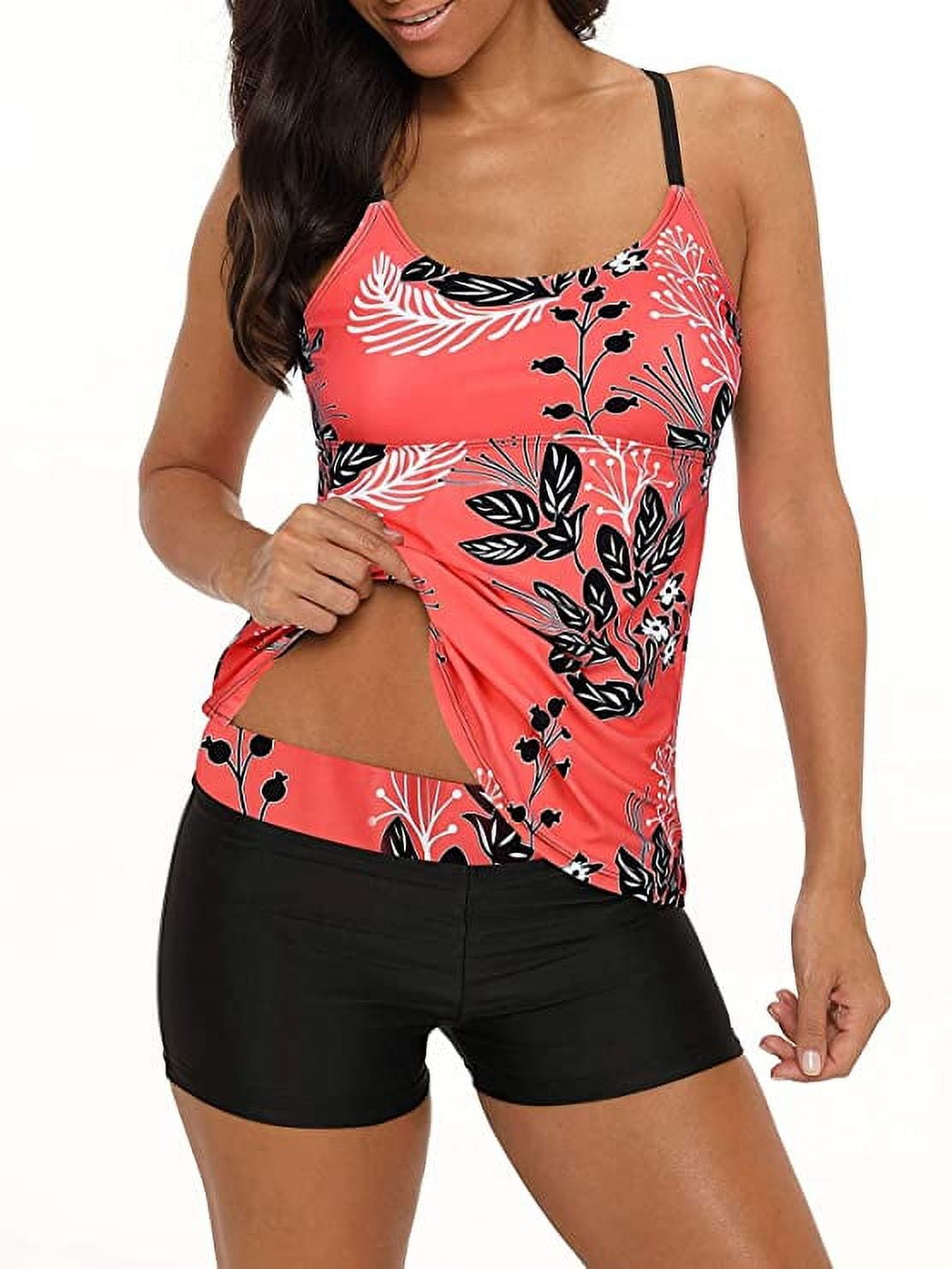 American Trends Tankini Bathing Suits for Women Two Piece Tankini ...