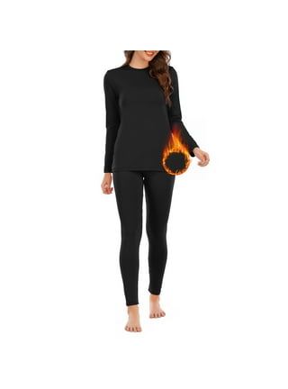 Aueoeo Womens Thermals Women's Tight Round Neck Cotton Thermal Underwear  Pure Cotton Autumn Clothes And Trousers Two-Piece Set Clearance - Walmart .com