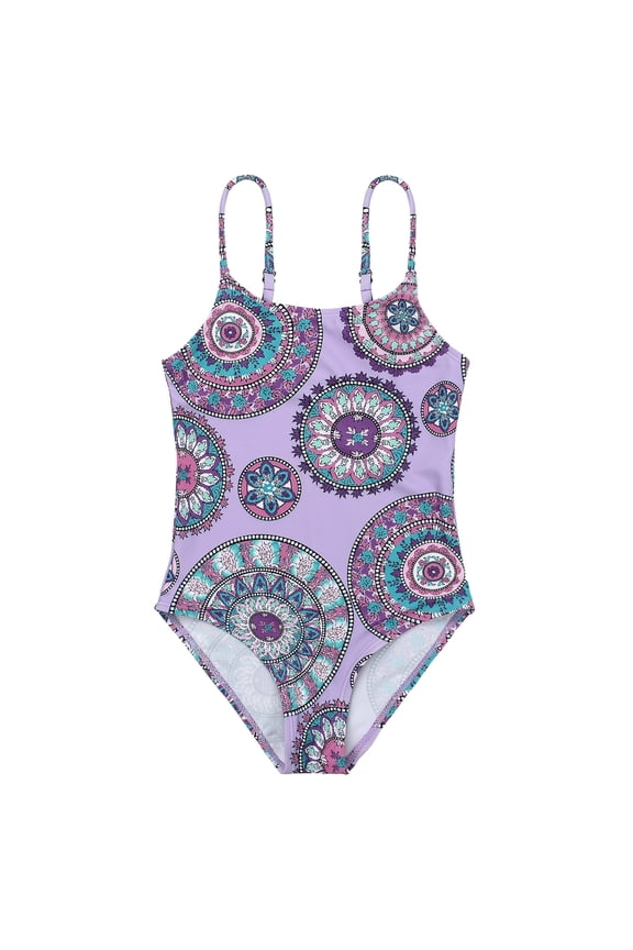 Toddler Girls Bathing Swimsuit One Piece Swimsuits for Toddler Girls Bathing Suit for Baby Girl Flower Purple 2-3T