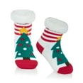 American Trends Toddler Kids Fuzzy Christmas Socks Baby Winter Slipper