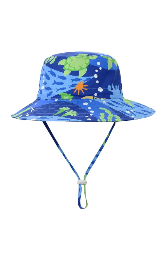 UPF 50+ Baby Boy Sun Hat Sun Protective Cute Wide Brim Summer Kids Beach Bucket Hats Toddler Sun Hats for Girls Boys