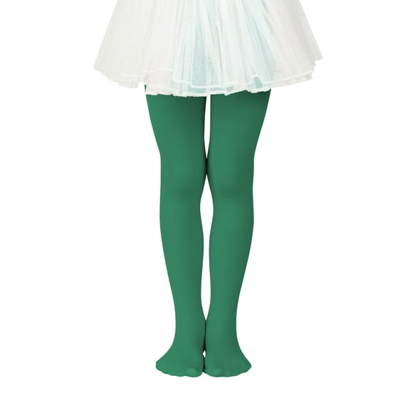 American Trends Ultra-Soft Ballet Dance Tights for Kids Super Elasticity School Uniform Tights for Girls Soft Athletic Leggings Infant Dark Green L