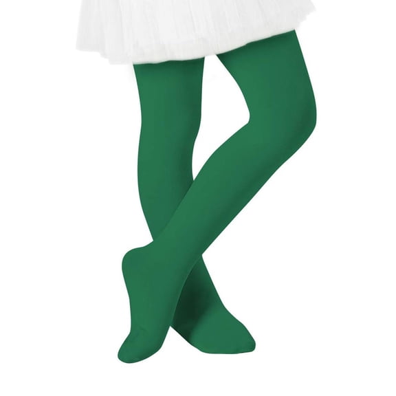 American Trends Ultra-Soft Ballet Dance Tights for Kids Super Elasticity School Uniform Tights for Girls Soft Athletic Leggings Infant Dark Green S