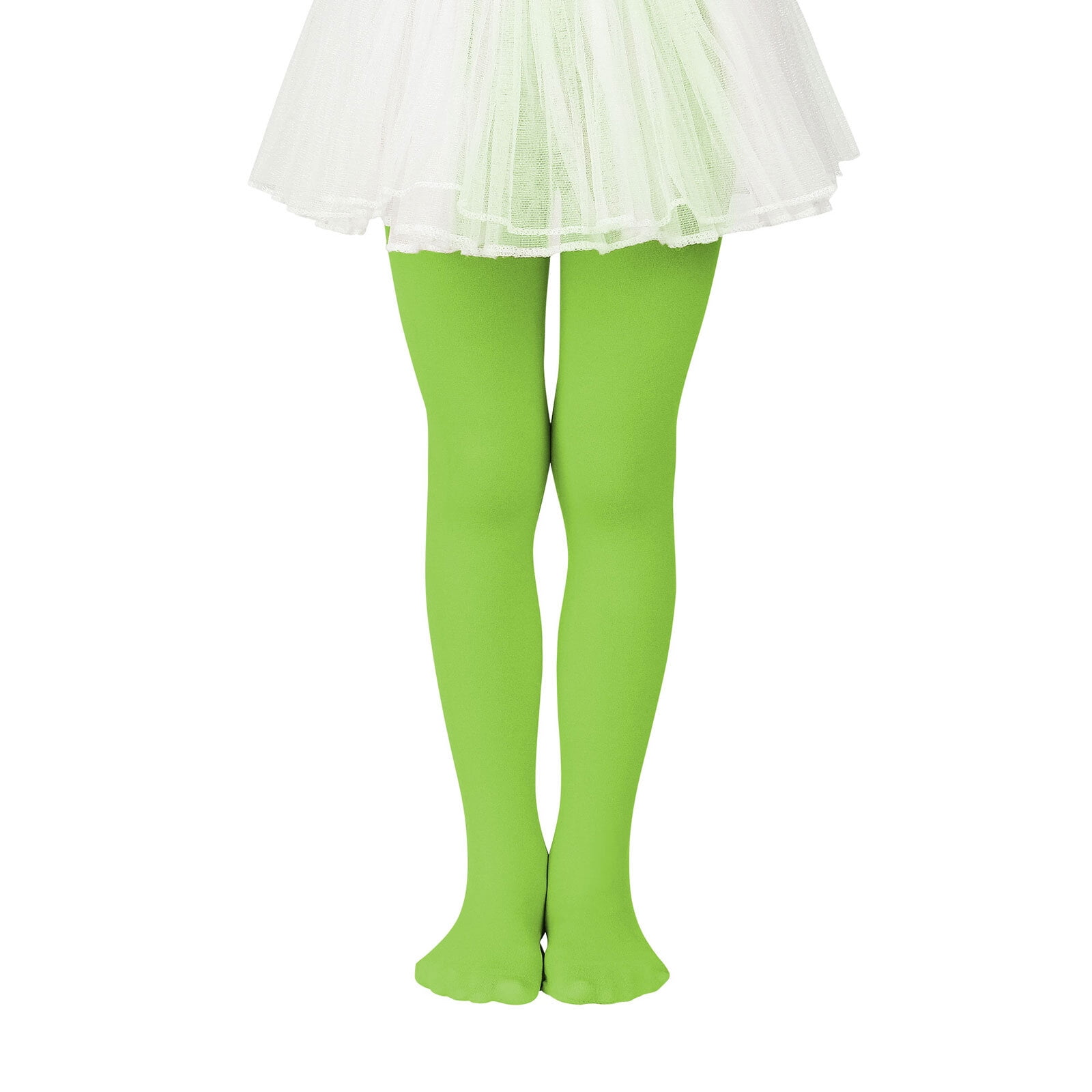 American Trends Ultra Soft Ballet Dance Tights for Kids Super Elasticity School Uniform Tights for Girls Soft Athletic Leggings Infant Light Green XL