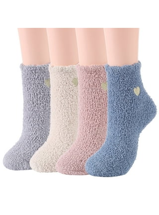 OUTAD 5 Pairs Womens Wool Cashmere Thick Sock Lady Soft Casual