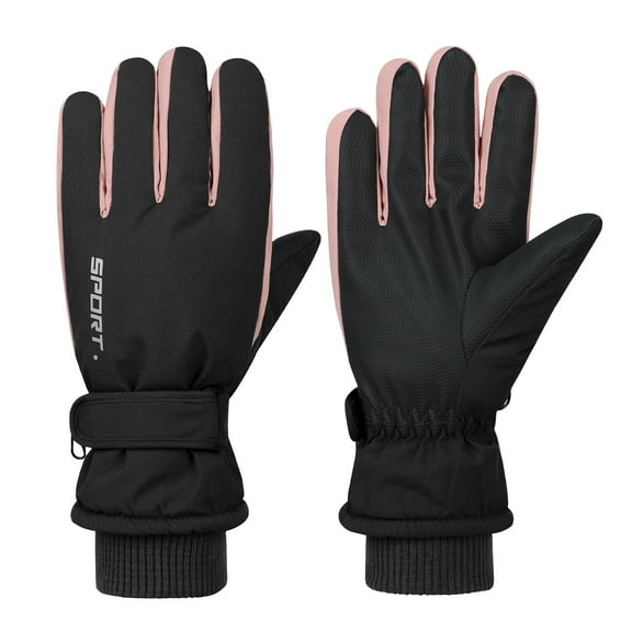 American Trends Winter Gloves Women Waterproof Gloves Windproof Ski Gloves Insulated Cold Weather