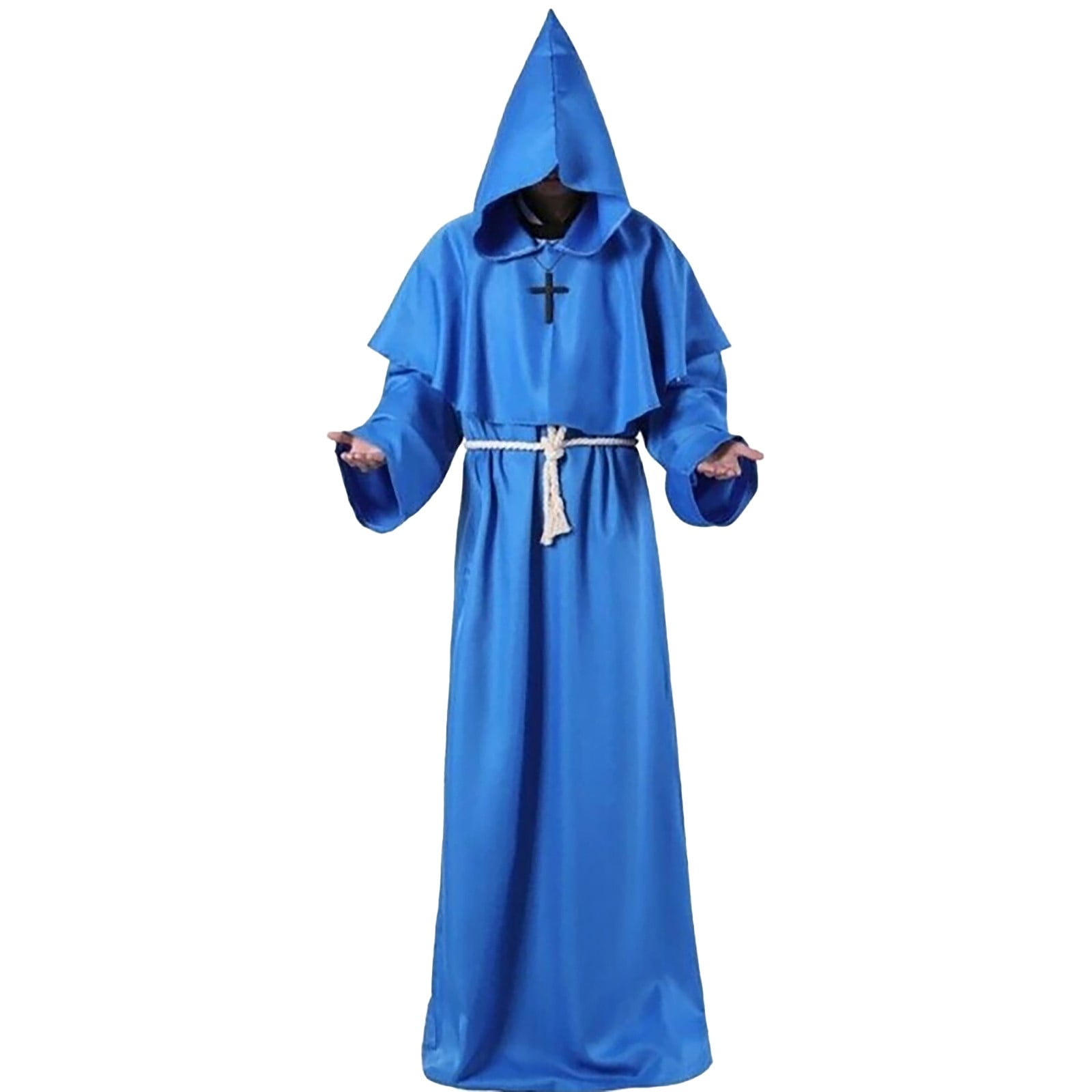 American Trendy Outfits Roleplay 2024 Halloween Monk Robe Priest Cos