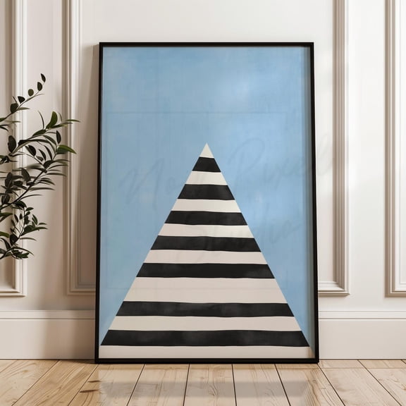 American Triangle Wall Art, Memorial Day For Remembrance, Living Room And Gallery Wall Decor